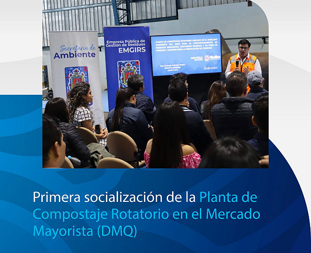 Planta de Compostaje Rotatorio en el Mercado Mayorista del DMQ