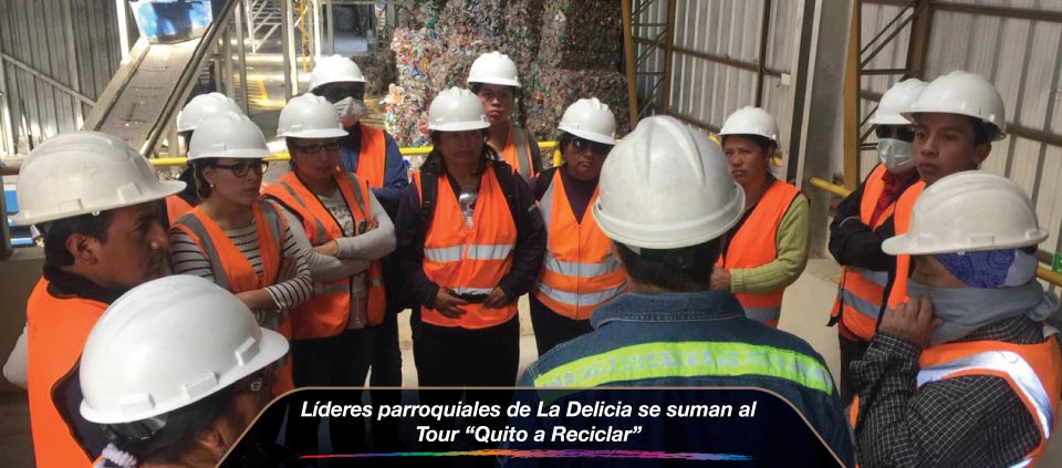 Lideres parroquiales de La Delicia se suman al Tour Quito a Reciclar