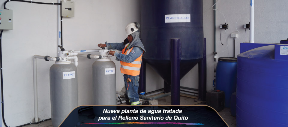 Nueva planta de agua tratada para el Relleno Sanitario de Quito